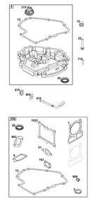 Part Location Diagram of 592253 Briggs and Stratton Seal, Oil